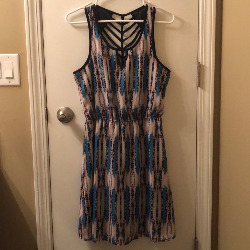 Aztec Printed Midi Dress